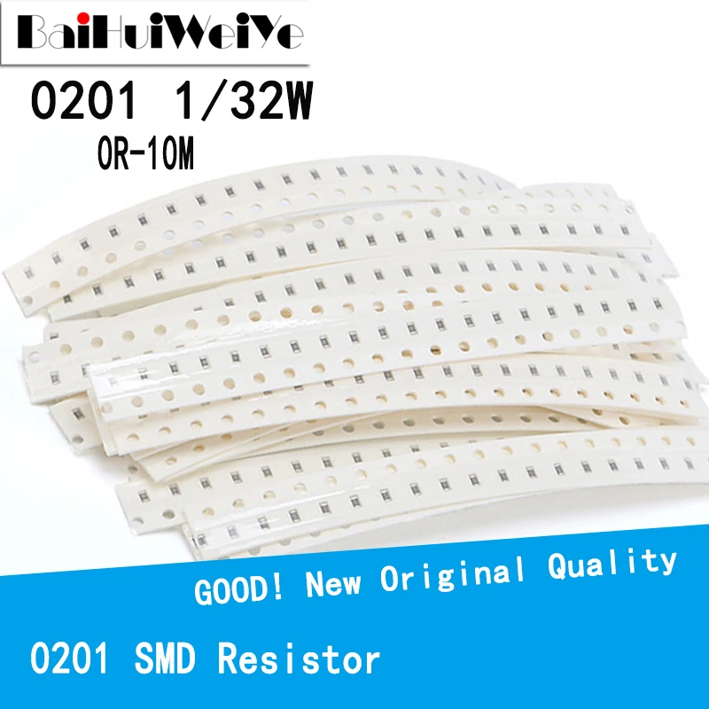 100 sztuk/LOTE 0201 rezystor SMD 0R-10M 1/20W 0 1 10 100 150 220 330 ohm 1K 2.2K 10K 100K 0R 1R 10R 100R 150R 220R 330R