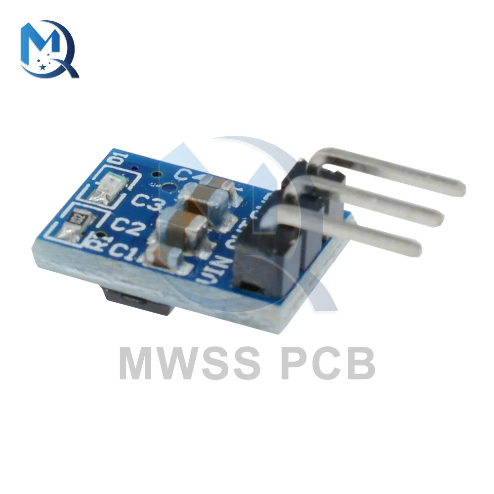 5Pcs AMS1117 Step Down Buck Converter Power Supply Module DC Voltage Regulator 800mA 4.2V-10V To 3.3V Adjustable Boost Board