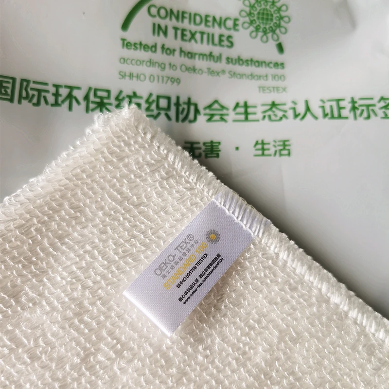 3PCS Brand bamboo fiber dishwashing cloth Eco-friendly double-thickness kitchen towel non-stick oil rag white cleaning cloth