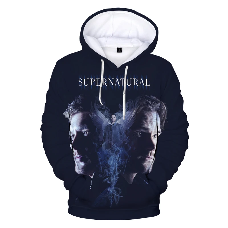 

2021 Hot Sale Supernatural 3D Hoodies Men Women Fashion Casual Sweatshirt 3D Print Supernatural Men's Hoodie Oversized Pullover