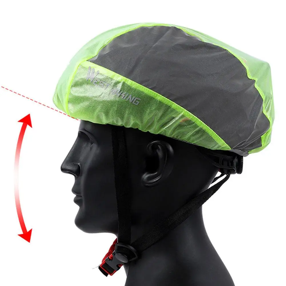 Riding Helmet Rain Cover Outdoor Road Bike Helmet Windproof Reflective Rain Cover Bicycle Cycling Ultralight Helmet Rain Covers