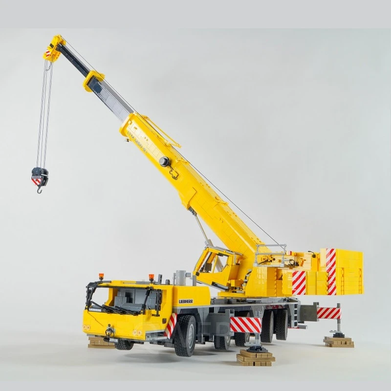 2021 New MOC-57421 Liebherr LTM 1250-5.1 Remote Control Crane Building Blocks Bricks Kits Mobile Model Toys Boys Christmas Gifts