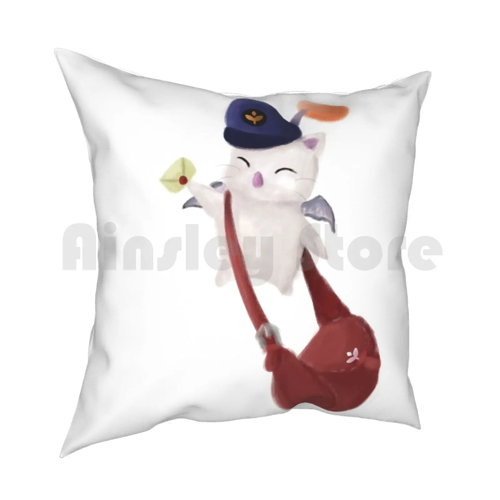 Delivery Moogle-Final Fantasy Xiv Pillow Case Printed Home Soft Throw Pillow Final Fantasy Xiv Ffxiv Final Fantasy Mmo