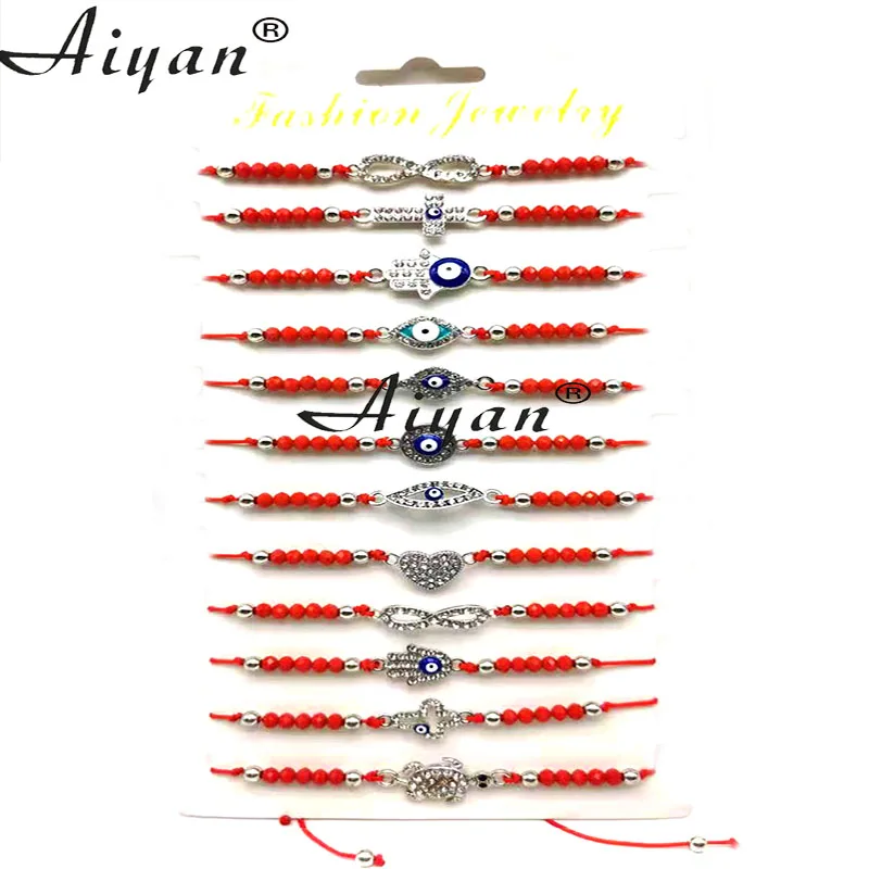 

12 Alloy Accessories With Turkish Blue Eyes And Crystal Bracelet Are Available Given As Gifts For Both Men And Women