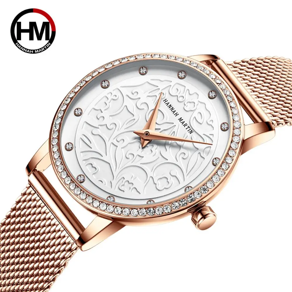 Women Watches Leather Wristwatch Fashion 3D Engraving Japanese Quartz Waterproof hot Top Luxury Brand Waterproof Relogio Feminio