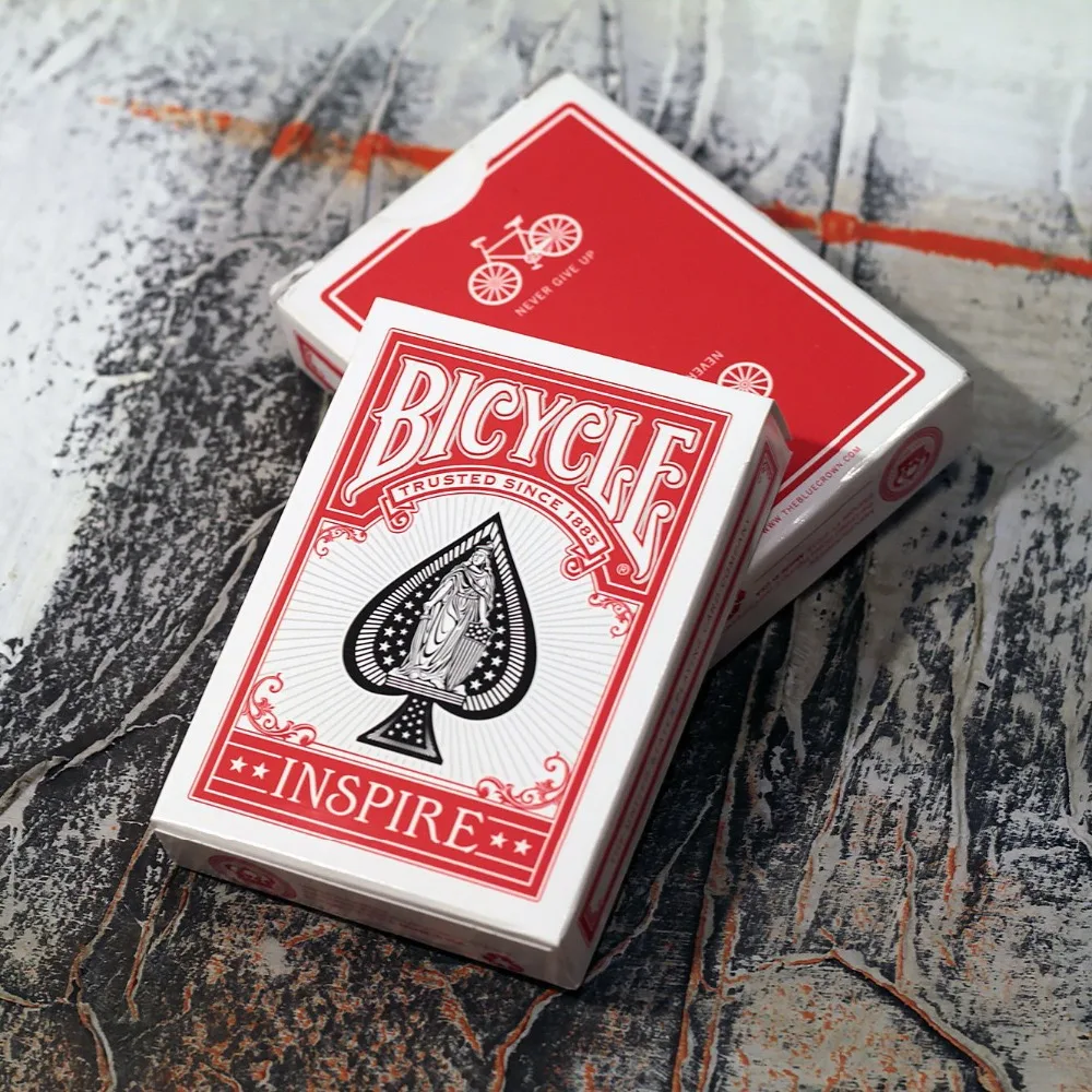 

Bicycle Red Inspire Playing Cards Marked Deck USPCC Collectable Poker Magic Card Games Magic Tricks Props for Magician