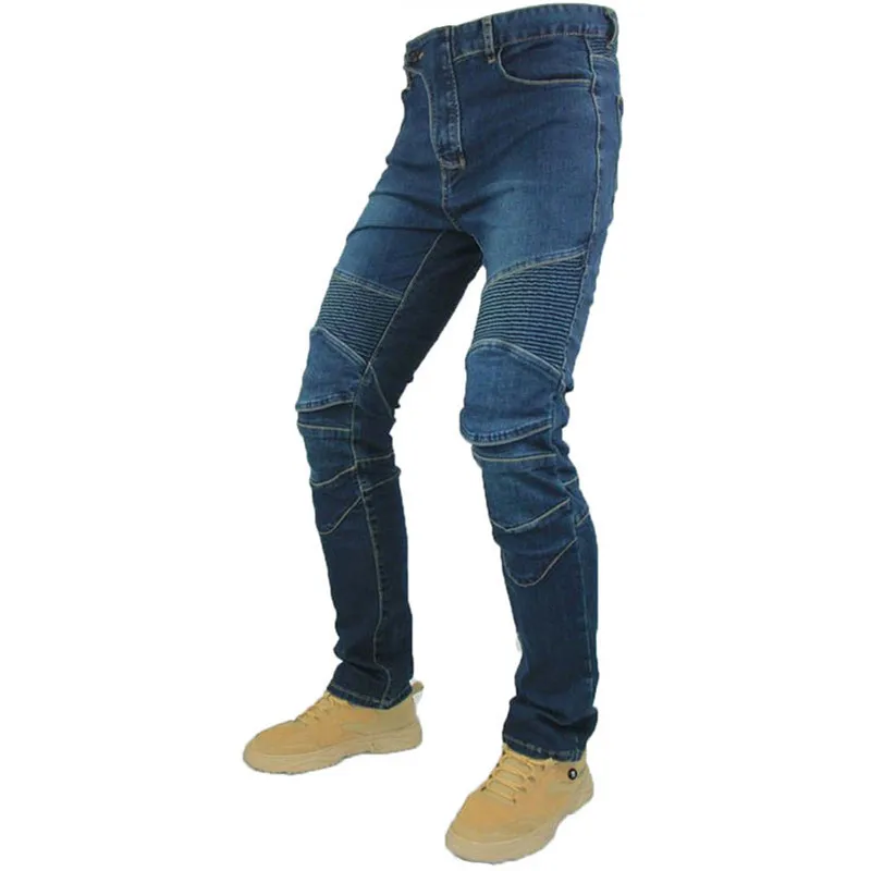 Pantalones flexibles UGB para Motocross para hombre, Jeans con rodillera, Motocross, descenso, 4 estaciones