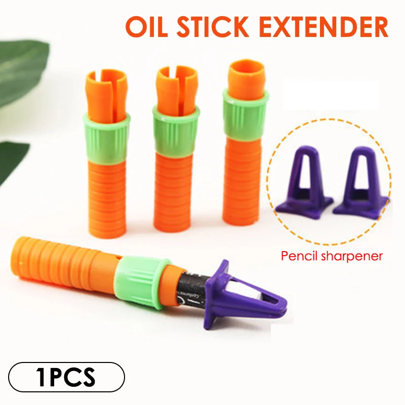 Oil Painting Stick Extender Pencil Sharpener Multifunctional Crayon Cap Pen