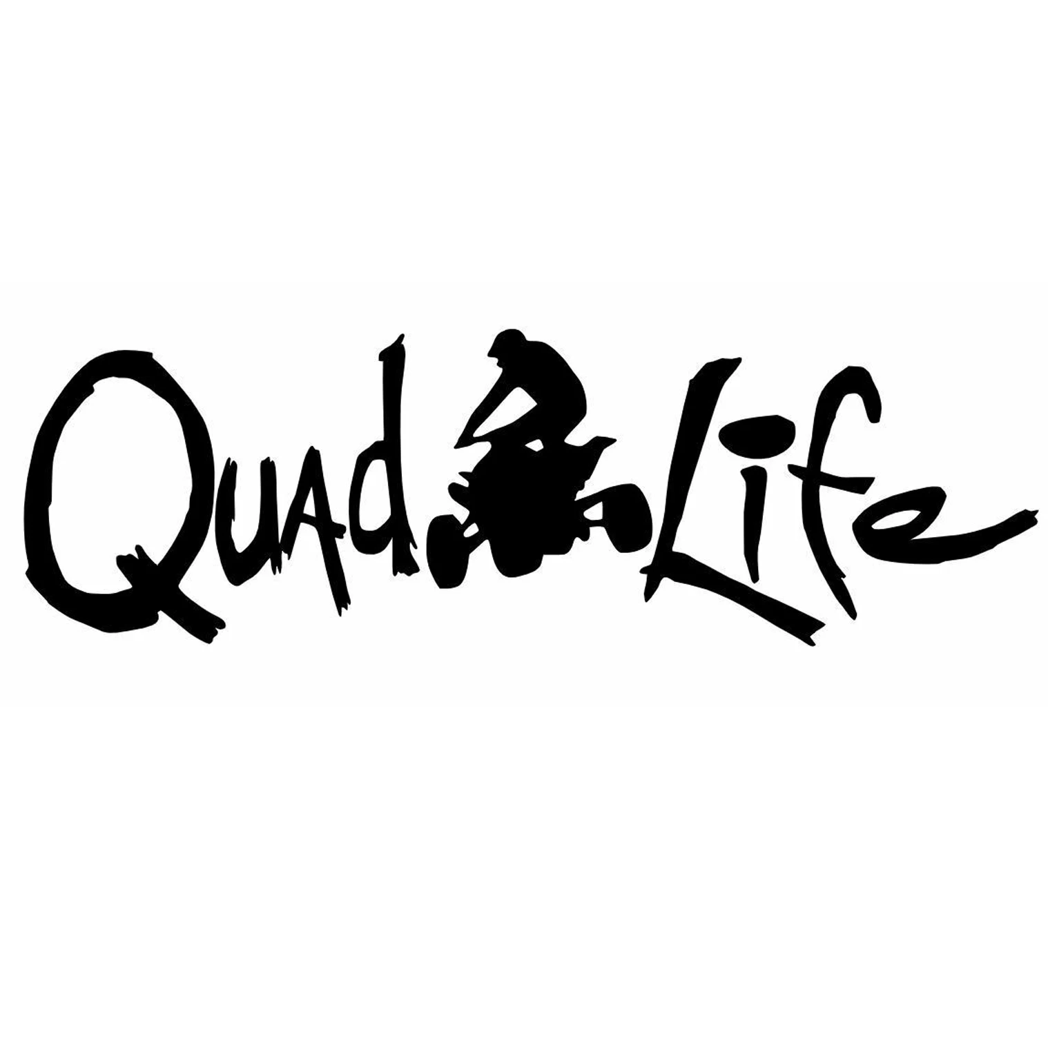 

Аксессуары креативные автомобильные стикеры Quad Life, виниловый пвх, 15 см * 5 см, мотоциклетная Водонепроницаемая наклейка на лобовое стекло, ок...