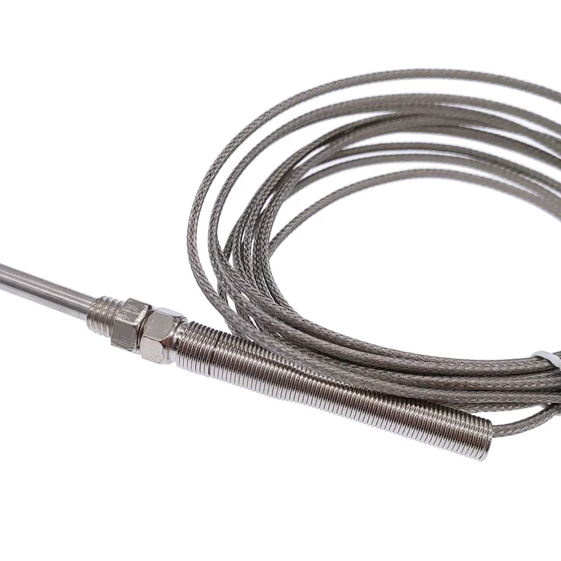 150mm probe type thermocouple K type thermocouple sensor stainless steel thermocouple 1m 2m 3m 4m 5m cable  0-400℃