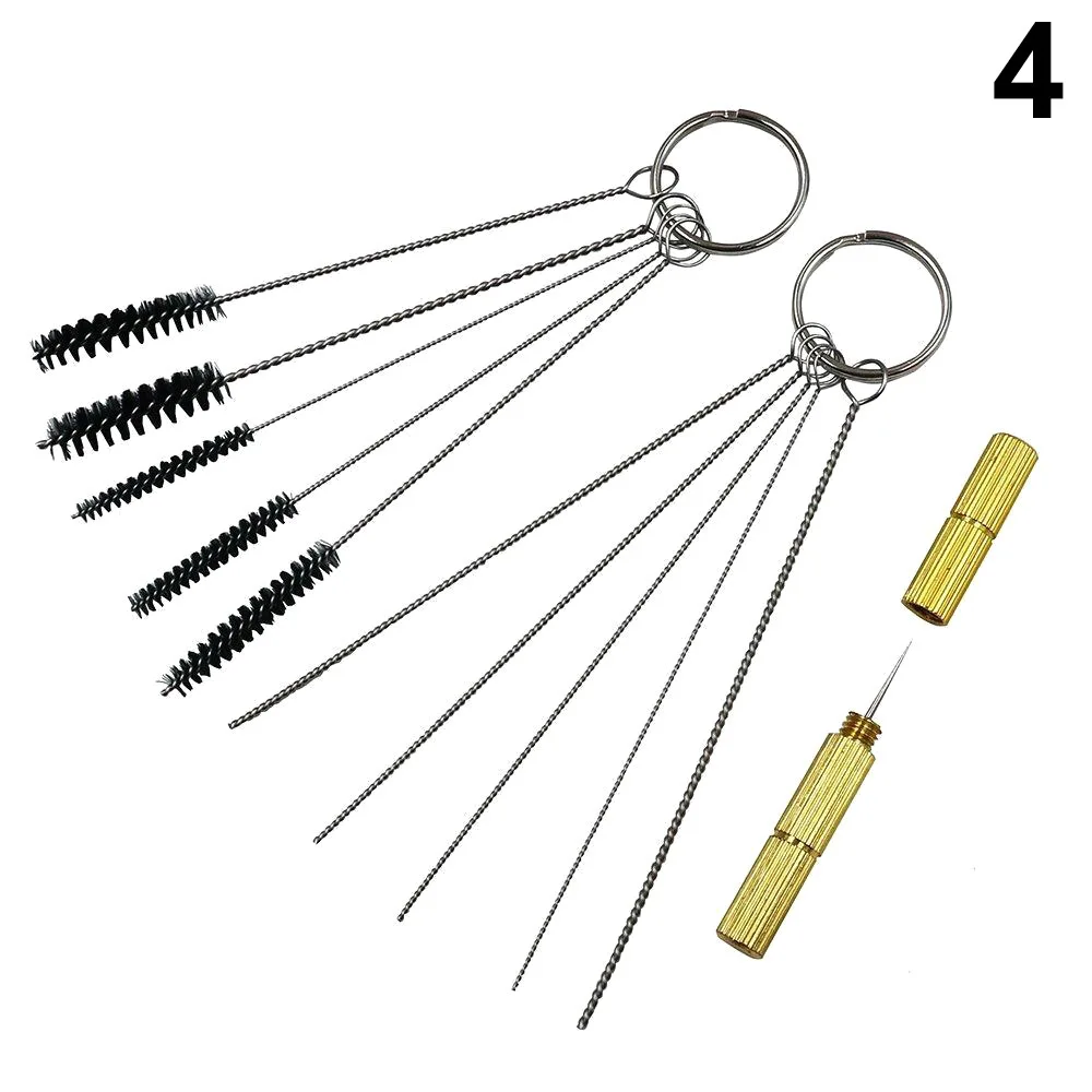 1 Set Airbrush Spray Nozzle Cleaning Repairing Tool Kit Needle & Brush Set Cleaner PRE