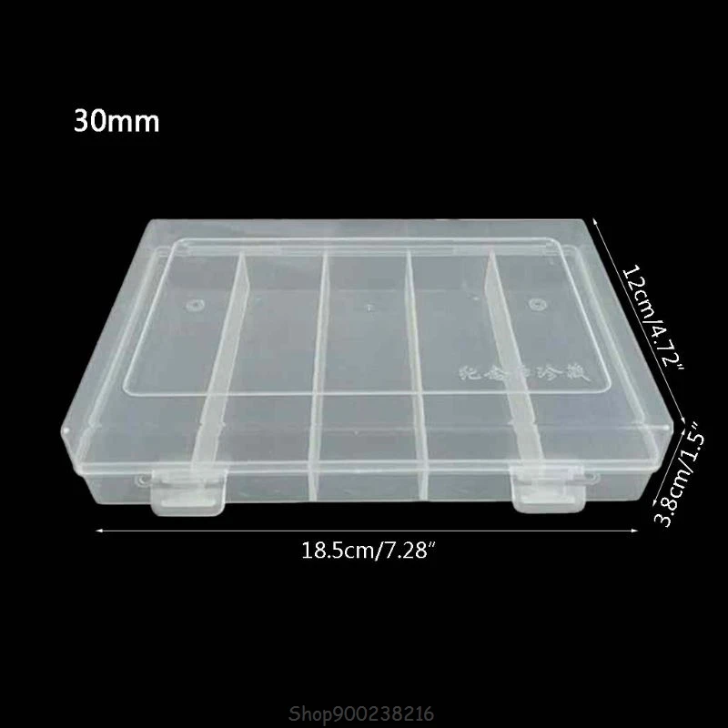 Rectangular Clear Plastic Storage Box Collection Case Protector for 100pcs 27mm/30mm Coin Capsules Holder S26 20 Dropship