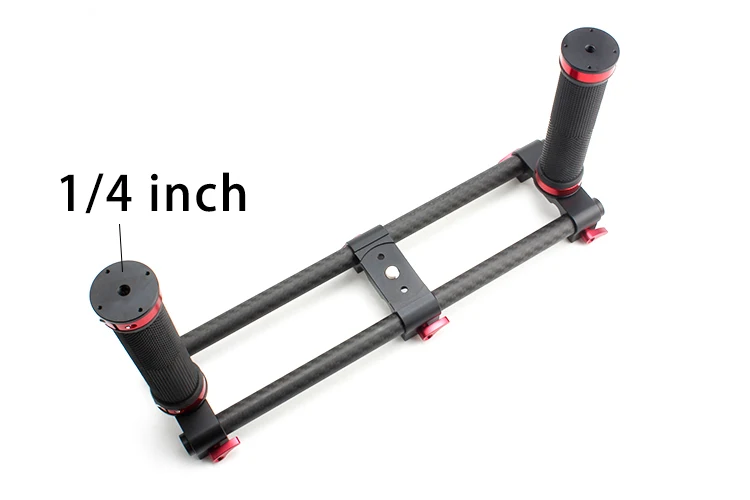 Dual Handle Grip Bracket Set, Carbon Aluminium Double Handle, Hand Held para Estabilizador Zhiyun crane2 DJI Ronin Moza Air Feiyu