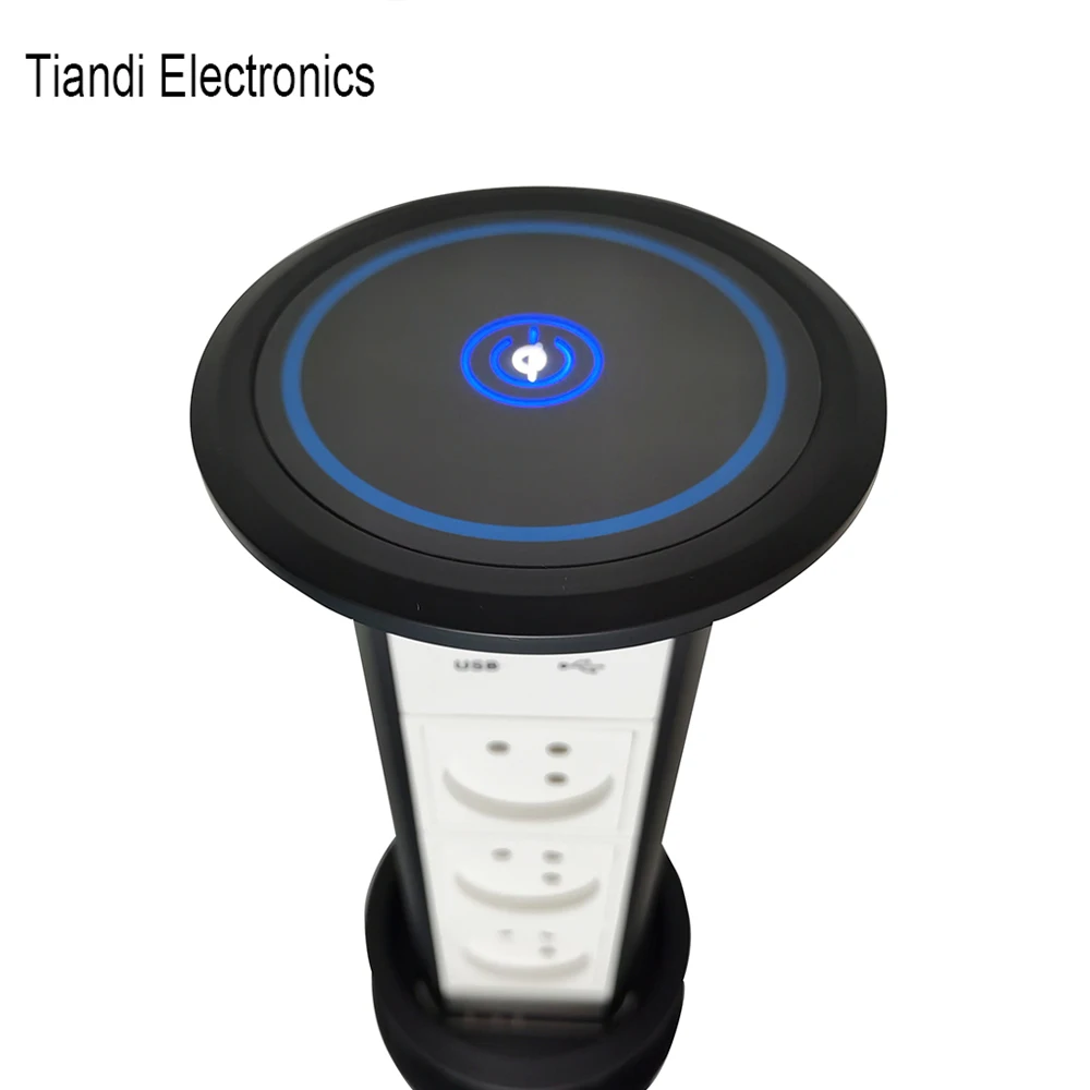 Wireless Charging USB Lift Socket for Home Office Plug Adapter Eu To USA Plug In Adaptor Pop Socket Smart Plug Us Power Strip