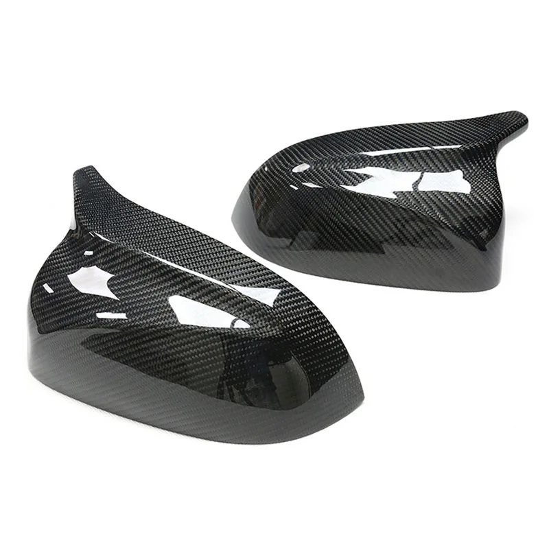 

Car Carbon Fiber Side Rearview Mirror Cover Caps Trim Fit For BMW X3 X4 X5 X6 G01 G08 G02 G05 2018-2019