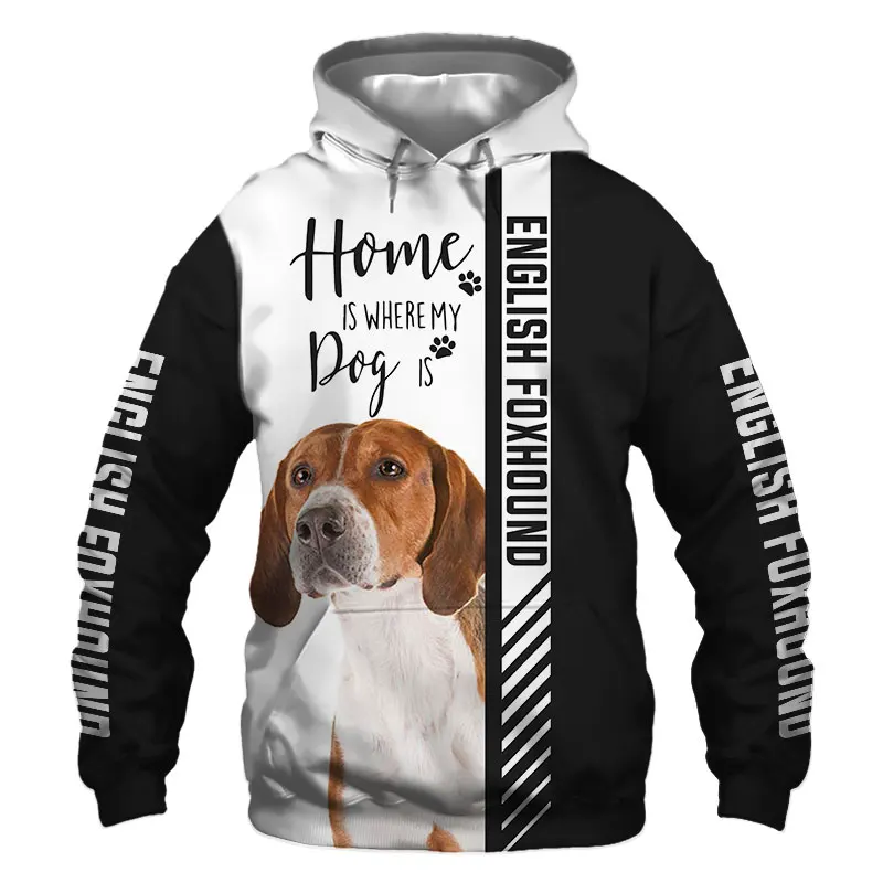 

Cute English Foxhound Dog 3D Printed Jacket Men/Women Harajuku Hoodie Unisex Casual Streetwear Sweatshirt Pullover Sudaderas D2