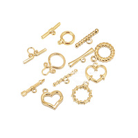 5 Sets Stainless Steel Gold Toggle Clasps for Bracelet Necklace Chunky OT Clasp DIY Jewelry Making Findings