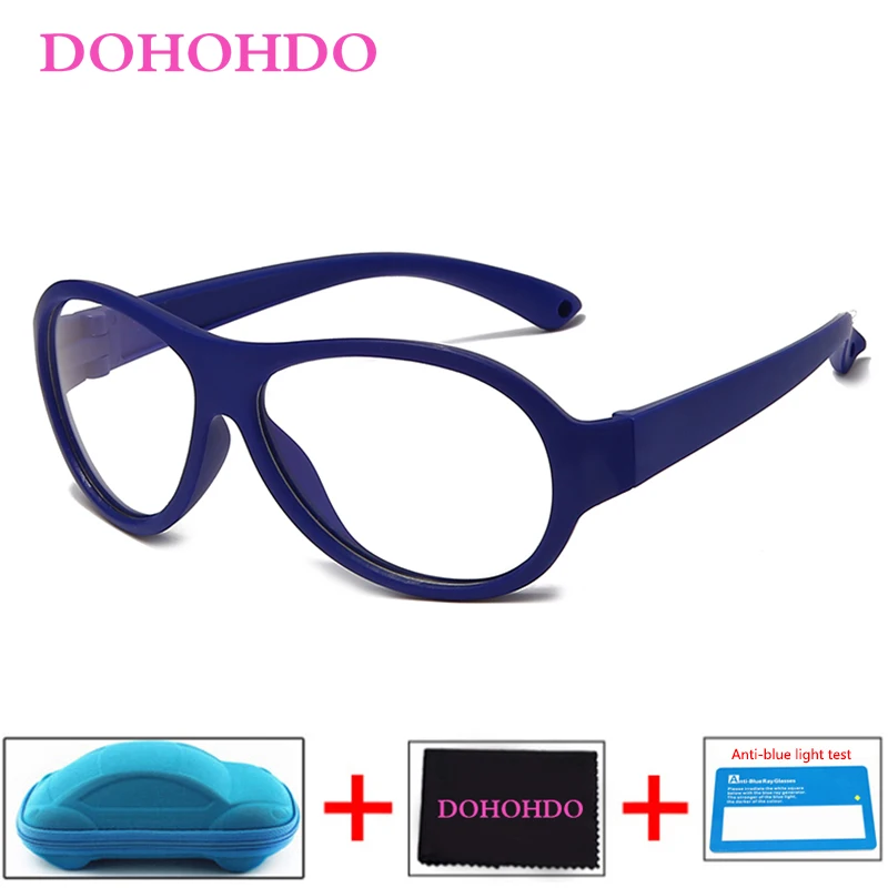 

New Baby Kids Glasses Frame Blue Light Blocking Children Computer Flexible Eyeglasses Optical Clear Lens UV400 Anti Glare Filter