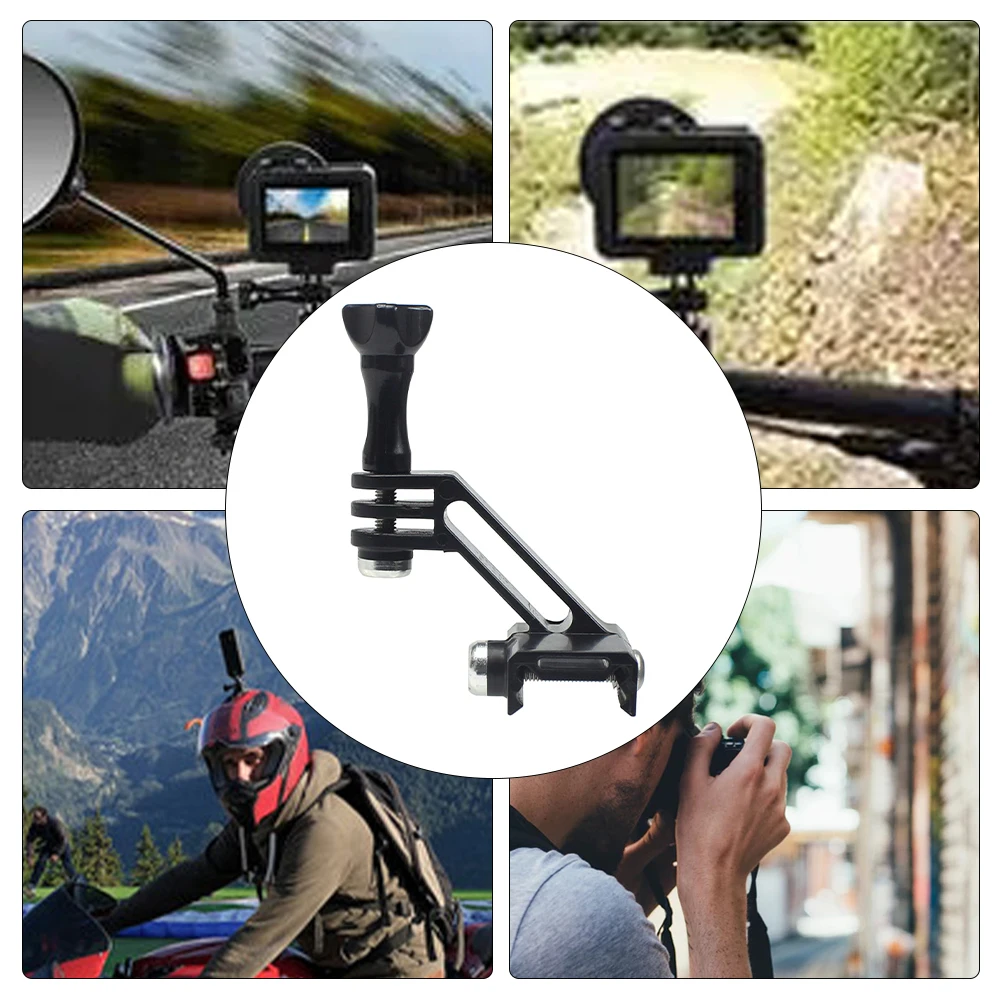 Portable Action Camera Mount Clamp Fit For Insta360 ONE R Base Universal Black Picatinny Rail Durable Sports Adapter Accessories