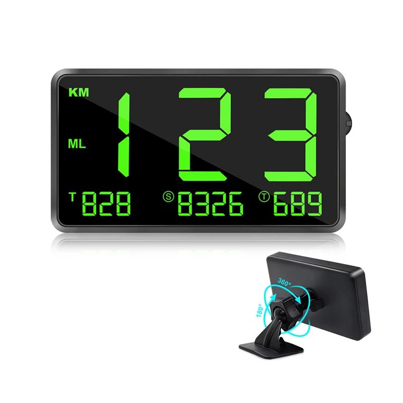 OHANEE GPS Speedometer Hud Display Car KM/h MPH C80 Auto Electronics Speed Display Large Screen A100 Hud