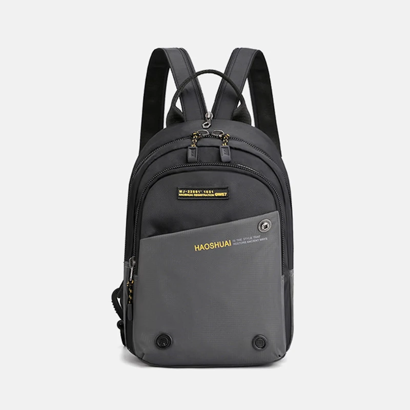 Männer Kleine Rucksack Rucksack Messenger Cross Body Brust Taschen Mehrzweck Military Reise Nylon Männlichen Mode Daypack Rucksack – Detail 19
