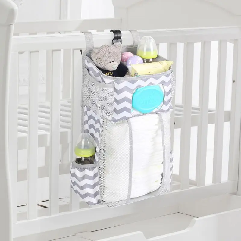 Diaper Stacker Hanging Storage Bags Nursery Organizer for Changing Table Crib or Wall Baby Shower Gifts