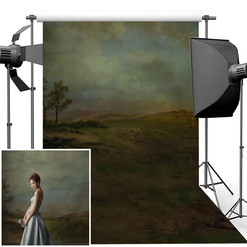 Oil Painting Vinyl Photo Props Studio Booth Background Birthday Portrait Vintage Old Photography Backdrops For Photo Studio