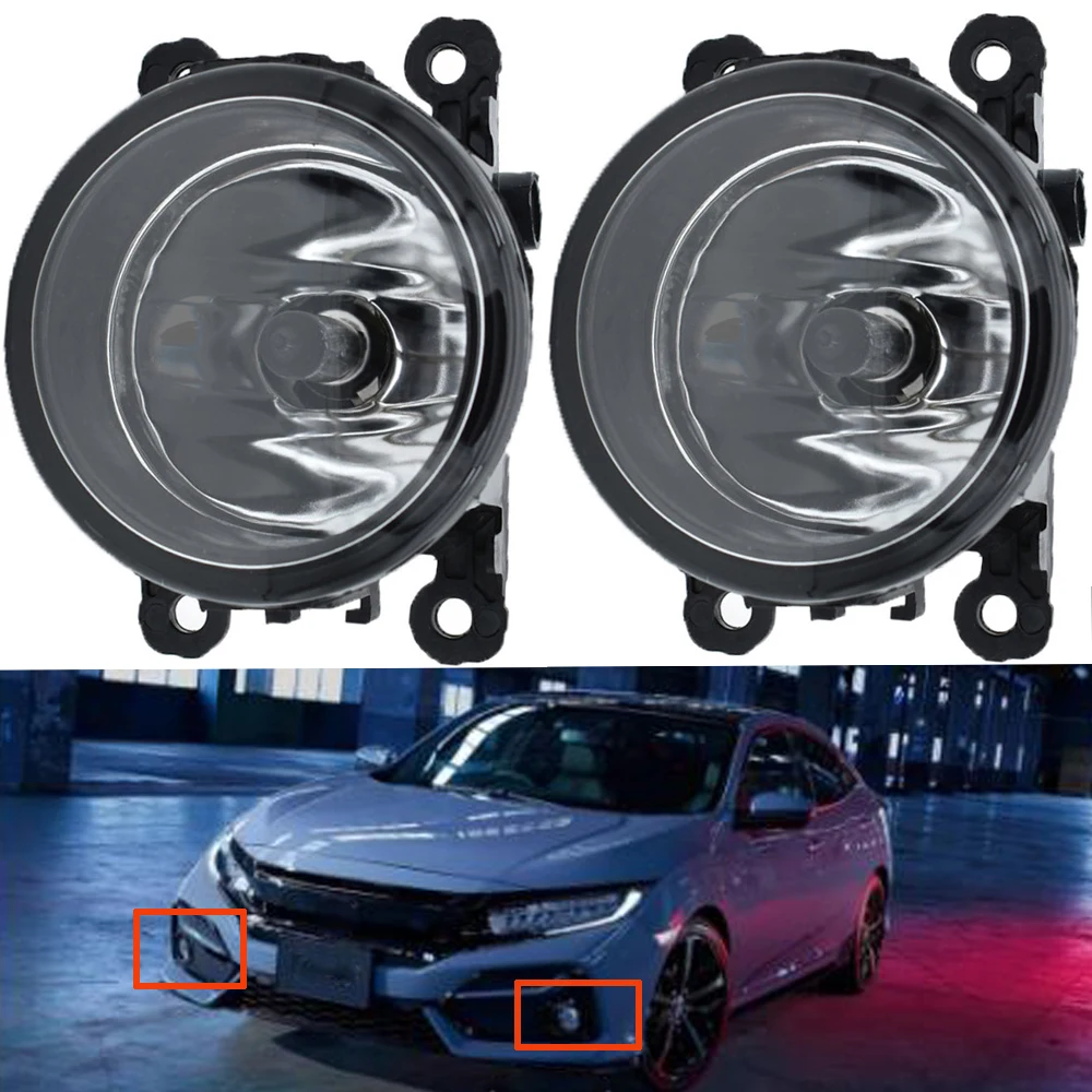 Assemblea della luce di nebbia del paraurti anteriore dell\'automobile di 2 pz/lotto LED per Honda CIVIC Hatchback 2016 2017 2018 2019 2020