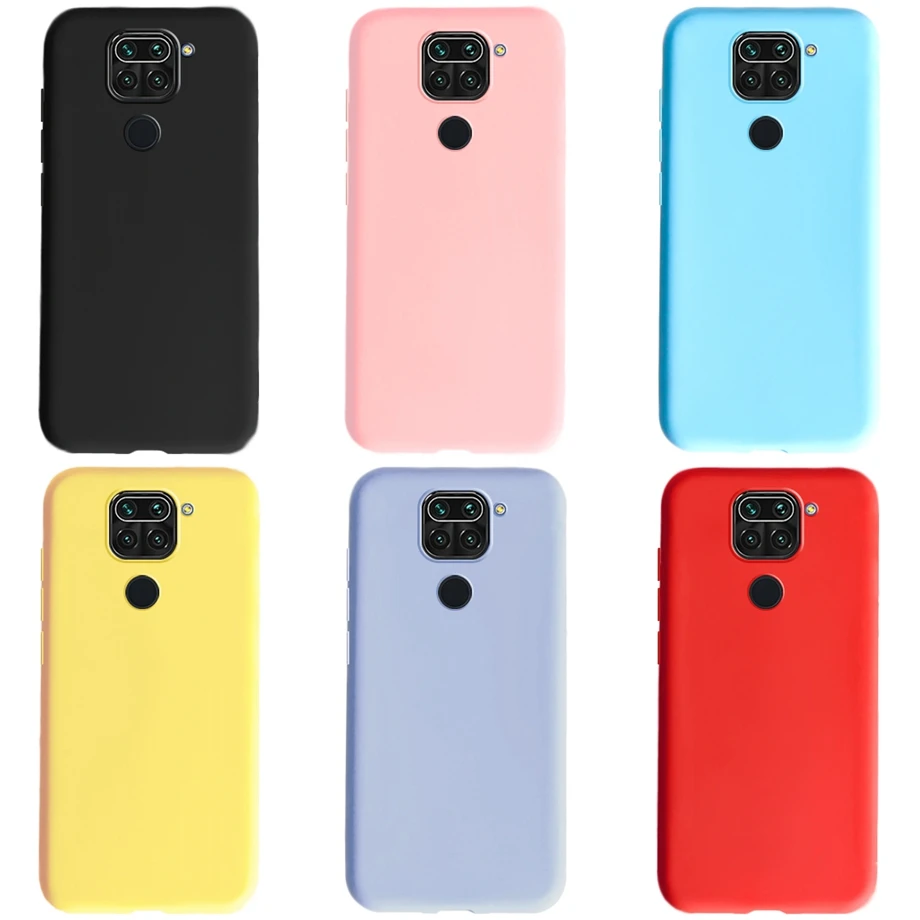 Case For Xiaomi Redmi Note 9 Case Candy Bumper Silicone TPU Soft Back Cover For Xiomi Redmi Note 9 Note9 Housing Funda Coque