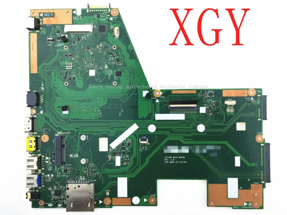 Laptop Motherboard For ASUS X551MA DDR3 REV 2.0 N2815 CPU,Grade A 100% Tested Ok