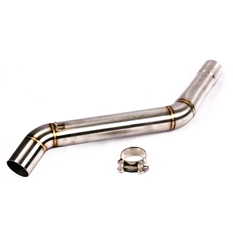 Slip-on For CFMoto NK400 CF NK 400 650 Middle pipe Motorcycle Exhaust Link Front Tube Escape Moto Motorbike Scooter all year