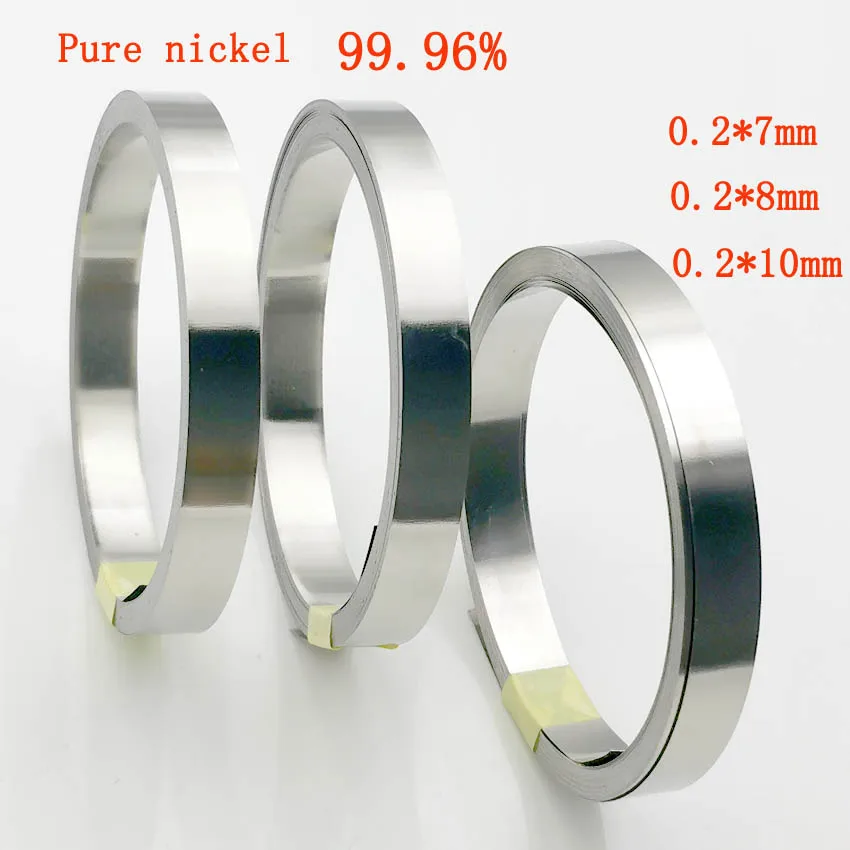 

Лента из 99.96% чистого никеля для аккумулятора 18650, длина 10 м