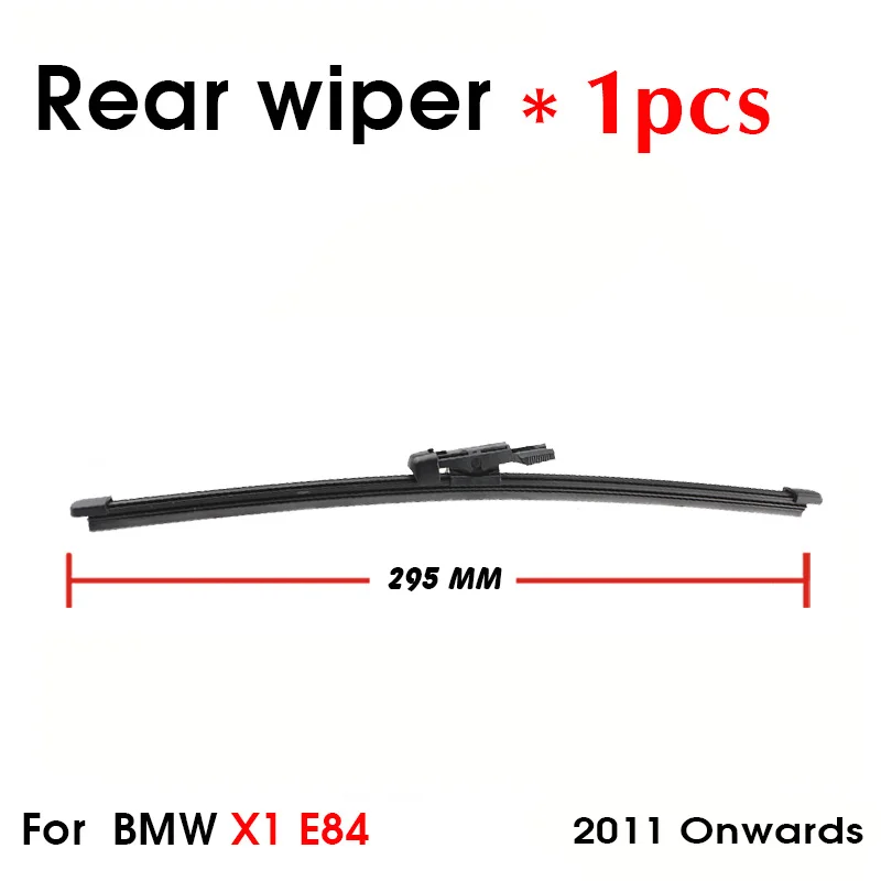 Car Wiper Blade Rear Back Window Windscreen Windshield Wipers Auto Accessories For BMW X1 E84 Hatchback 2010 Onwards 295mm