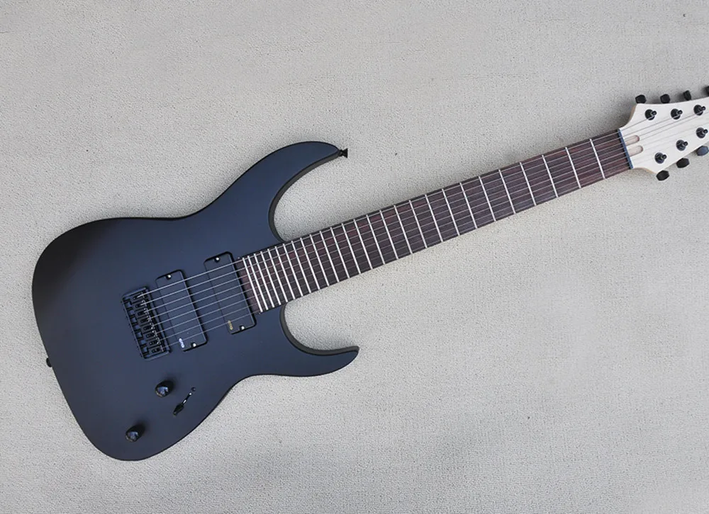 8 Strings Electric Guitar with Rosewood Fingerboard,Black Hardware,Provide Customized Service