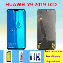 Tested   For HUAWEI Y9 2019 Lcd With Frame Display Screen For HUAWEI Y9 2019 Screen JKM-LX1 JKM-LX2 LX3