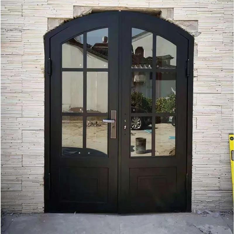 Iron French Front Door Entrance For Villa