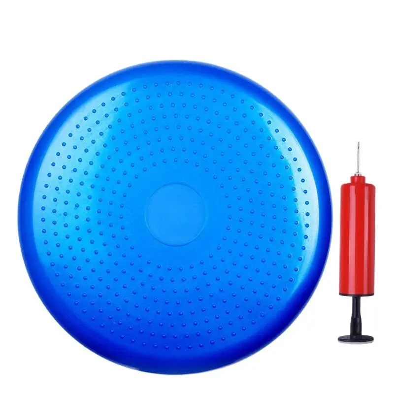 Thickened Explosion-proof Yoga Massage Air Cushion, Balance Keep Ball for Fitness, Feet Training with Hand Pump