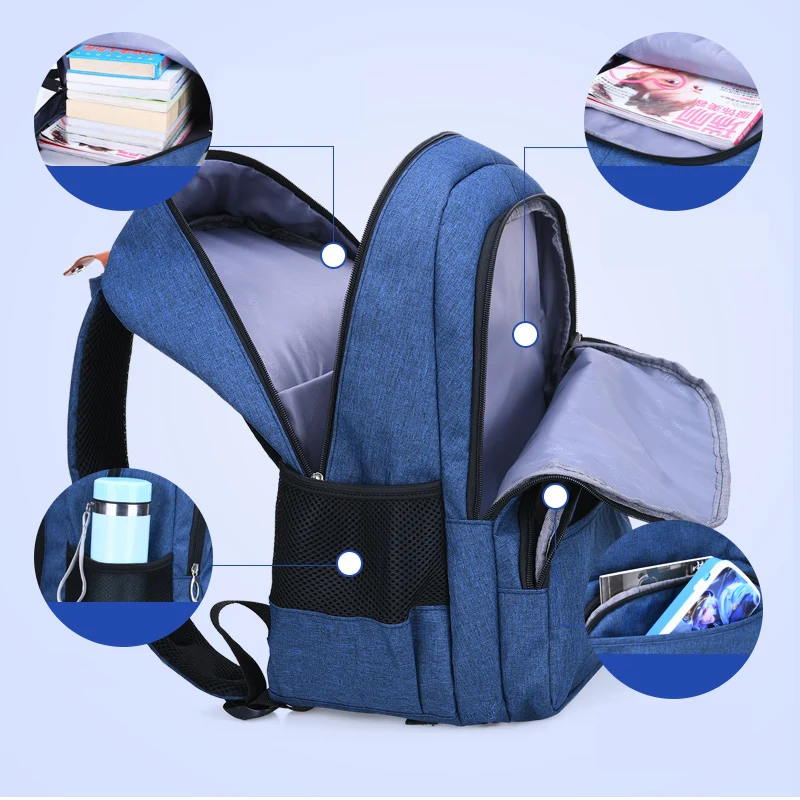 Alberllo-Cartable observateur de Grande Capacité pour Fille, Sac à Dos pour Enfant, Adolescent, 6-13 Ans, 03/Mochilas, 6384