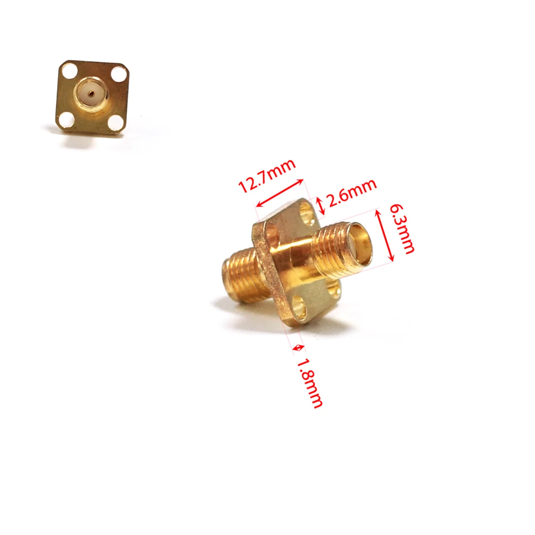 1 шт., разъем SMA типа «мама»
