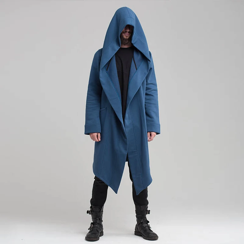 Winter Hooded Cardigan Trench Coat Streetwear