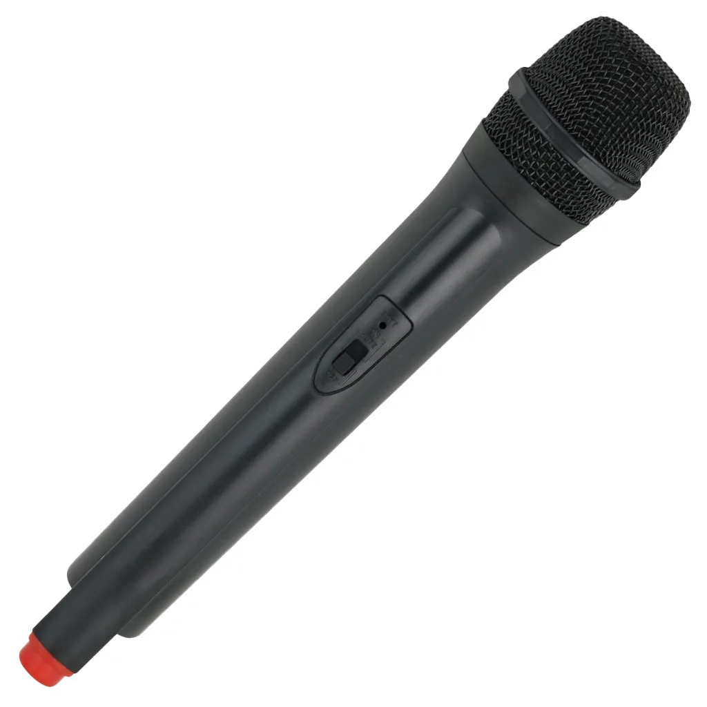 Microphone Prop Costume Headheld  Singer Telemarketer Fake Toy Mic Accs contains windproof cotton sleeve