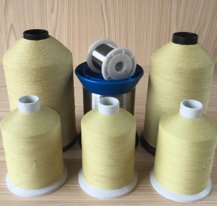 

500g1000D wrapped stainless steel wire fiber sewing Thread High temperature resistance for Insulation blanket/sleeve