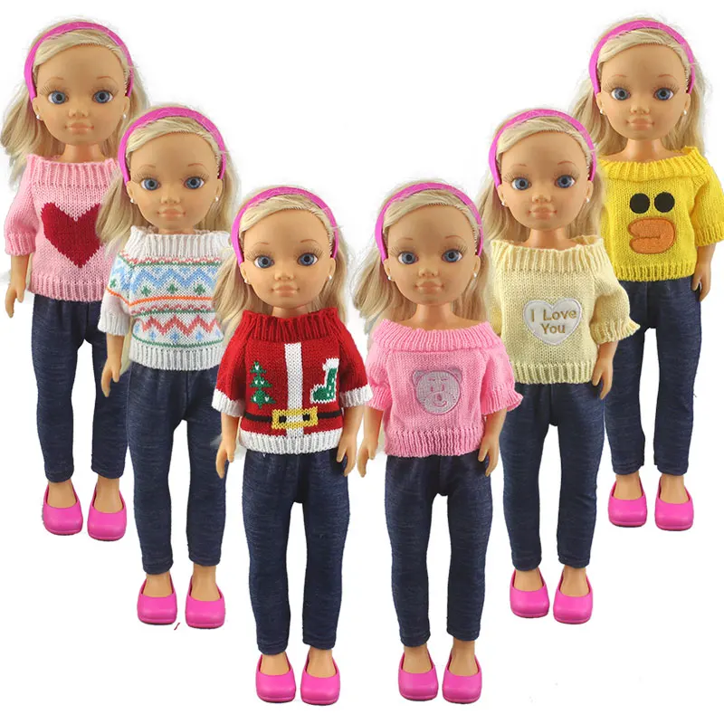 New  lovely Cute sweater suit clothes  Fit With 42cm FAMOSA Nancy Doll (Doll and shoes are not included), Doll Accessories