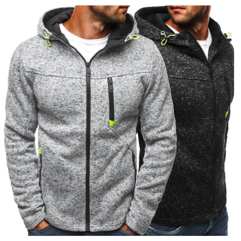 

Men Sports Casual Wear Zipper COPINE Fashion Tide Jacquard Hoodies Fleece Jacket Fall Sweatshirts Autumn Winter Coat