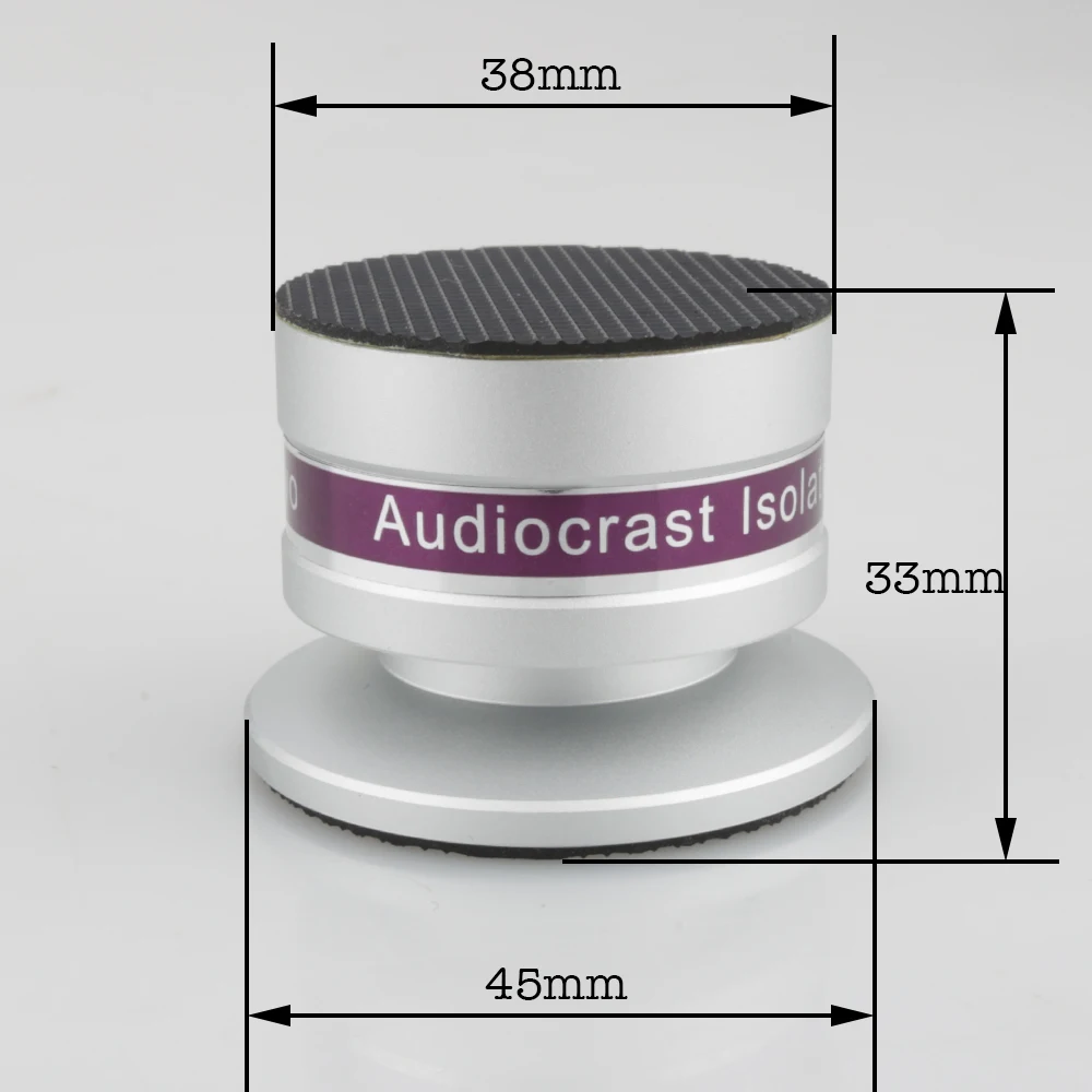 Audiocrast-Amplificateurs HiFi, Noir, Argent, Antichoc, Spike, Pad, Isolation Stand, Infraction, IF03S, IF03B, 4Pcs