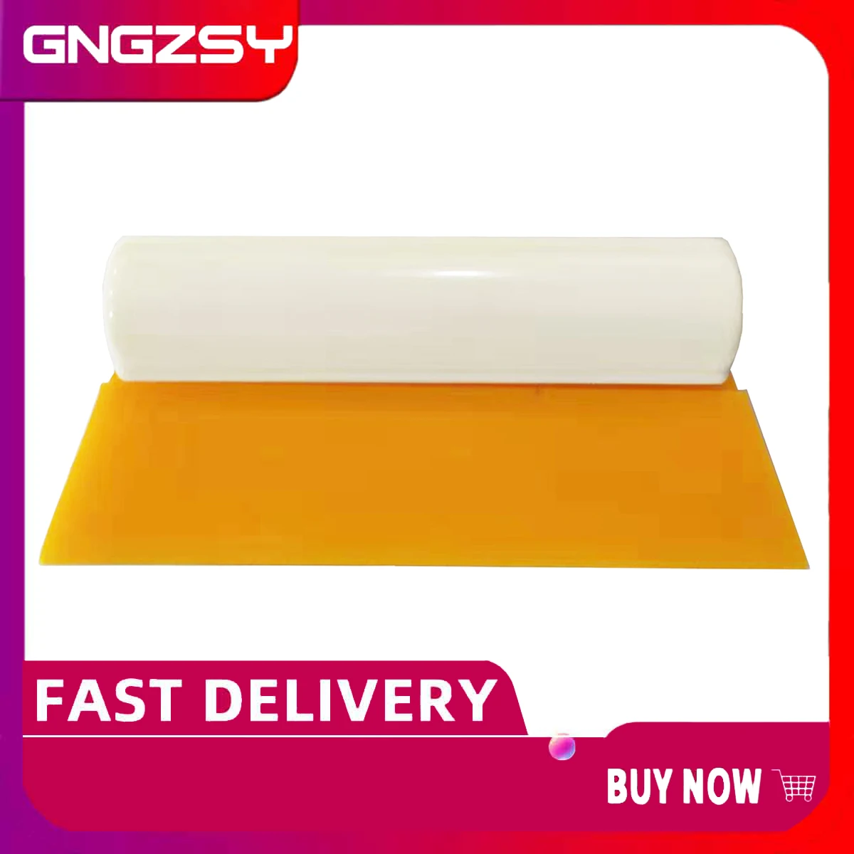 14cm Oblique Angled Yellow Rubber Turbo Scraper Soft Squeegee Vinyl Film Installing Car Paint Protection Care Equipment B27