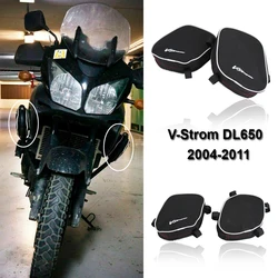 Sac de placement d'outils de réparation de sacs de barre de protection de cadre de moto, adapté pour Suzuki V-Strom, Vstrom DL 650, DL650, 2004-2011, Givi, KNordz