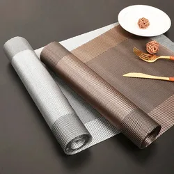 Europe Simple Luxurious Waterproof Oil-proof Tea Table Mat All-match PVC Texture Long Table Runner Non-slip Breathable Table Fla