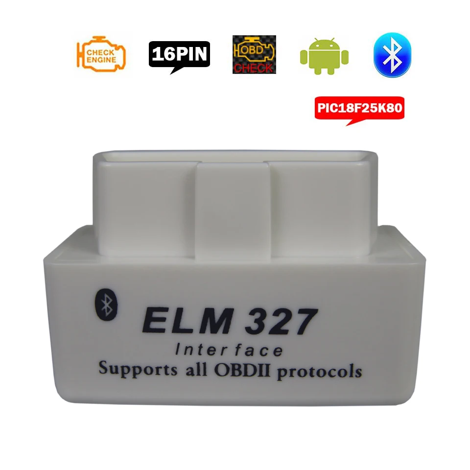 

Bluetooth V1.5 ELM327 OBD2 Diagnostic Tools Elm 327 OBDII Scanner Elm-327 V 1.5 OBD 2 Auto Car Diagnostic-Scanner For Android