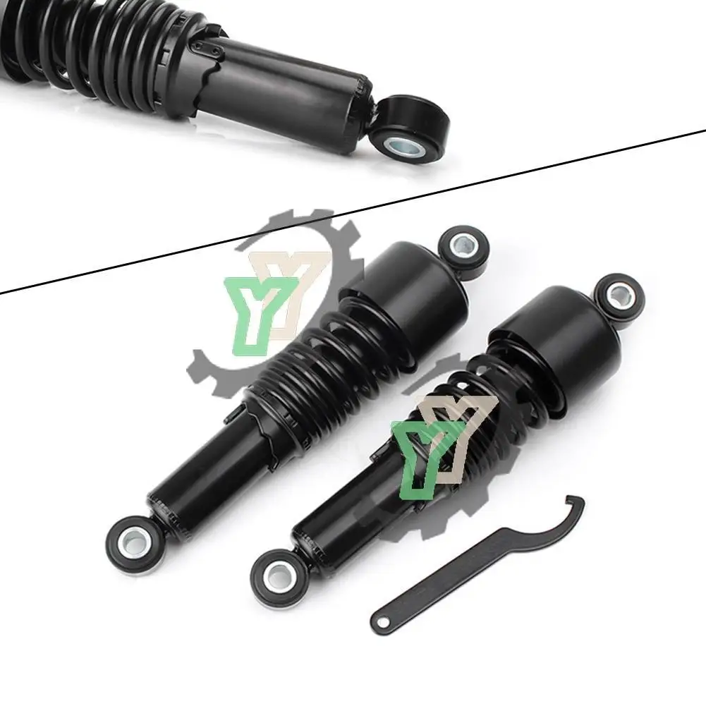 Eye 279mm For Harley Davidson Pair Rear Air Shock Absorbers Suspension Motorcycle ATV Quad Scooter Kart Dirt Sport Bikes Motor